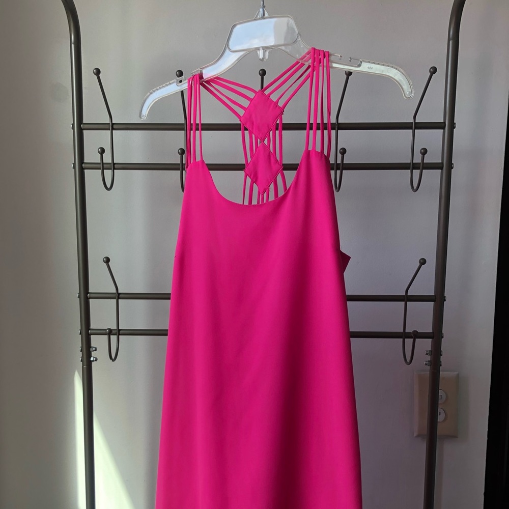 Hot pink dress